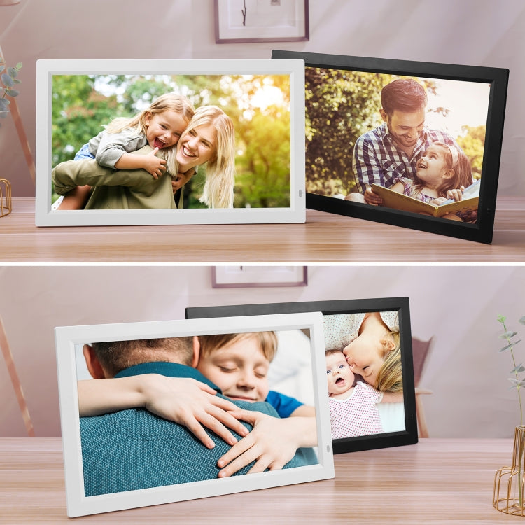 21.5 inch LED Display Digital Photo Frame with Holder & Remote Control, US Plug(White) - 15 inch Above by PMC Jewellery | Online Shopping South Africa | PMC Jewellery | Buy Now Pay Later Mobicred