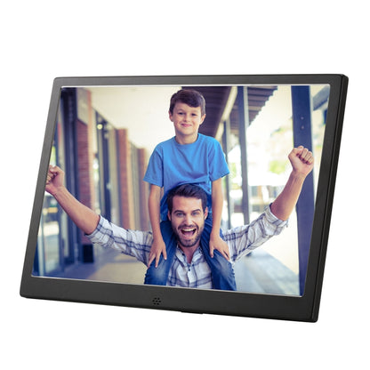 HSD1504 15.4 inch LED 1280x800 High Resolution Display Digital Photo Frame with Holder and Remote Control, Support SD / MMC / MS Card / USB Port, UK Plug(Black) - 15 inch Above by PMC Jewellery | Online Shopping South Africa | PMC Jewellery | Buy Now Pay Later Mobicred