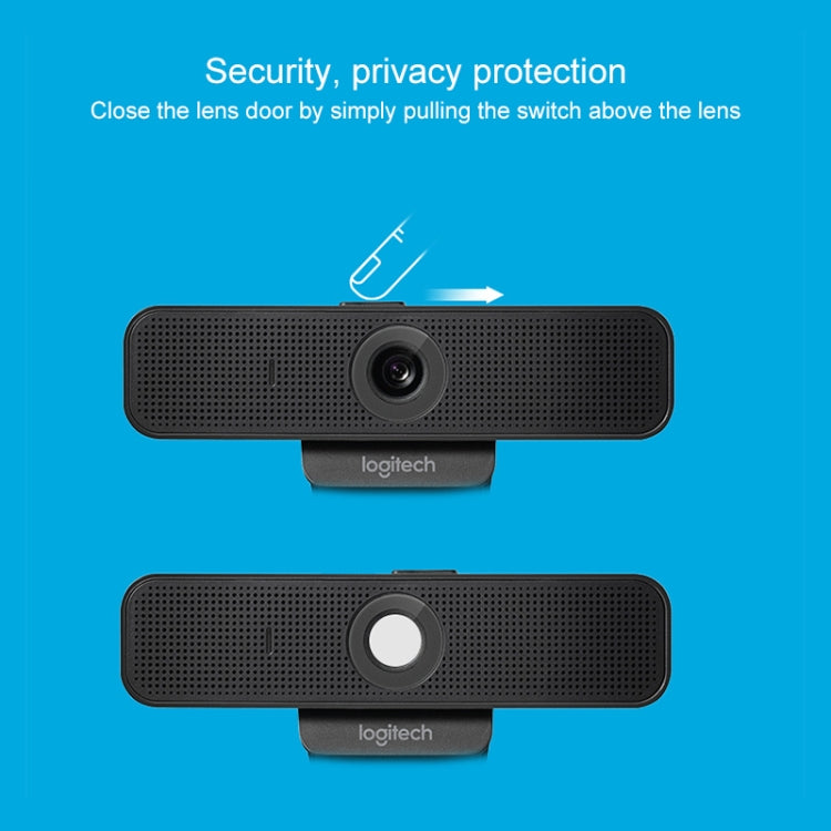 Logitech C925E 1080p HD Webcam with Integrated Security Cover(Black) - HD Camera by Logitech | Online Shopping South Africa | PMC Jewellery | Buy Now Pay Later Mobicred