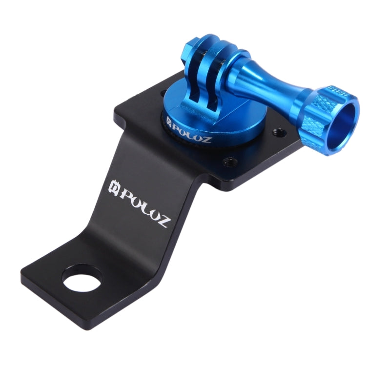 PULUZ Aluminum Alloy Motorcycle Fixed Holder Mount with Tripod Adapter & Screw for GoPro Hero12 Black / Hero11 /10 /9 /8 /7 /6 /5, Insta360 Ace / Ace Pro, DJI Osmo Action 4 and Other Action Cameras(Blue) - Holder by PULUZ | Online Shopping South Africa | PMC Jewellery | Buy Now Pay Later Mobicred