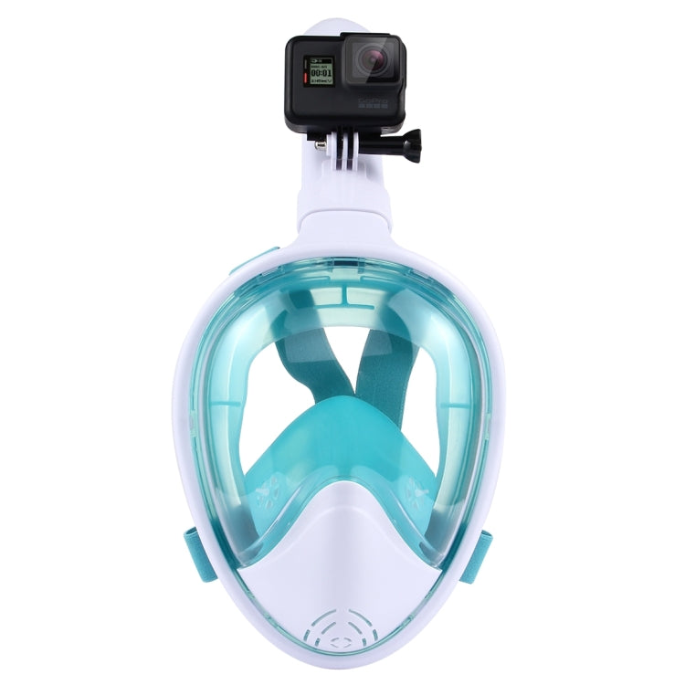 PULUZ 260mm Tube Water Sports Diving Equipment Full Dry Snorkel Mask for GoPro Hero12 Black / Hero11 /10 /9 /8 /7 /6 /5, Insta360 Ace / Ace Pro, DJI Osmo Action 4 and Other Action Cameras, S/M Size(Green) - Diving Mask by PULUZ | Online Shopping South Africa | PMC Jewellery | Buy Now Pay Later Mobicred