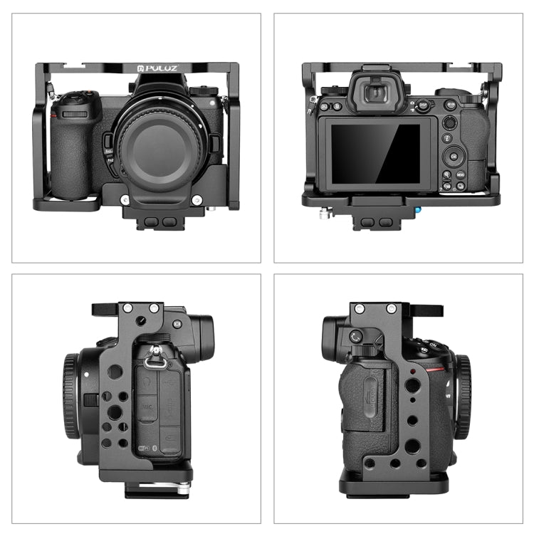 PULUZ Video Camera Cage Filmmaking Rig for Nikon Z6 / Z7(Black) - Camera Cage by PULUZ | Online Shopping South Africa | PMC TechLife | Buy Now Pay Later Mobicred