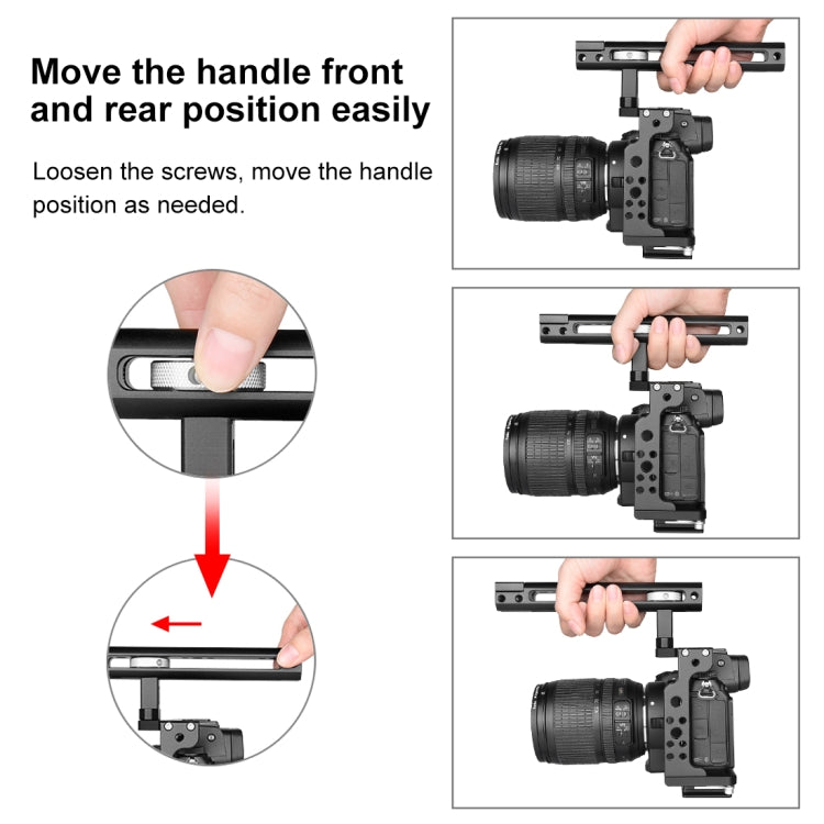 PULUZ Video Camera Cage Filmmaking Rig with Handle for Nikon Z6 / Z7(Black) - free shipping - PMC TechLife - Order now!