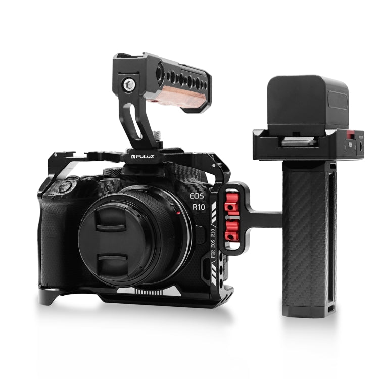 For Canon EOS R10 PULUZ Metal Camera Cage Stabilizer Rig (Black) - free shipping - PMC TechLife - Order now!