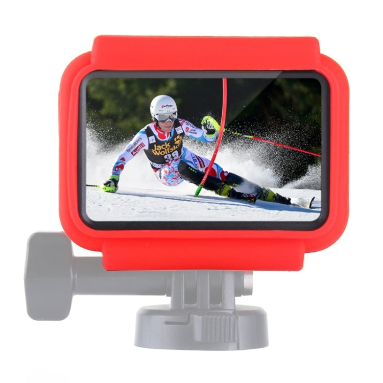 PULUZ Silicone Protective Case for DJI Osmo Action with Frame(Red) -  by PULUZ | Online Shopping South Africa | PMC Jewellery | Buy Now Pay Later Mobicred