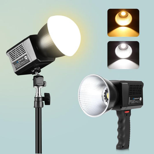 PULUZ 60W Studio Video Light 2500K-6500K Dual Color Temperature Professional Photography Fill Light (Black) - Shoe Mount Flashes by PULUZ | Online Shopping South Africa | PMC Jewellery | Buy Now Pay Later Mobicred