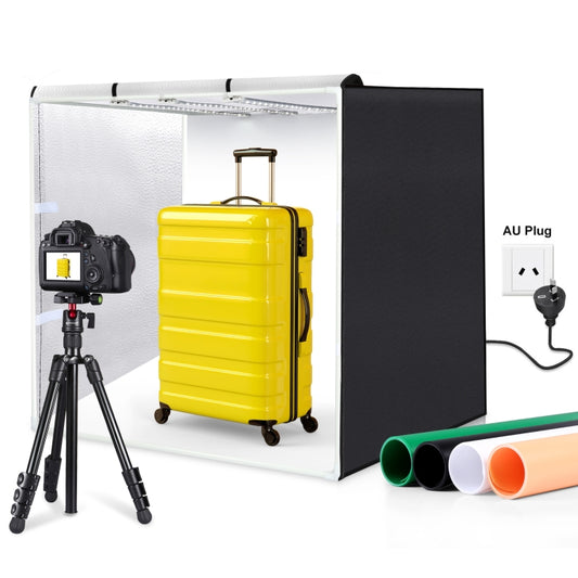 PULUZ 80cm Folding Portable 90W 14000LM High CRI White Light Photo Lighting Studio Shooting Tent Box Kit with 4 Colors Black, White, Orange, Green Backdrops (AU Plug) -  by PULUZ | Online Shopping South Africa | PMC Jewellery | Buy Now Pay Later Mobicred