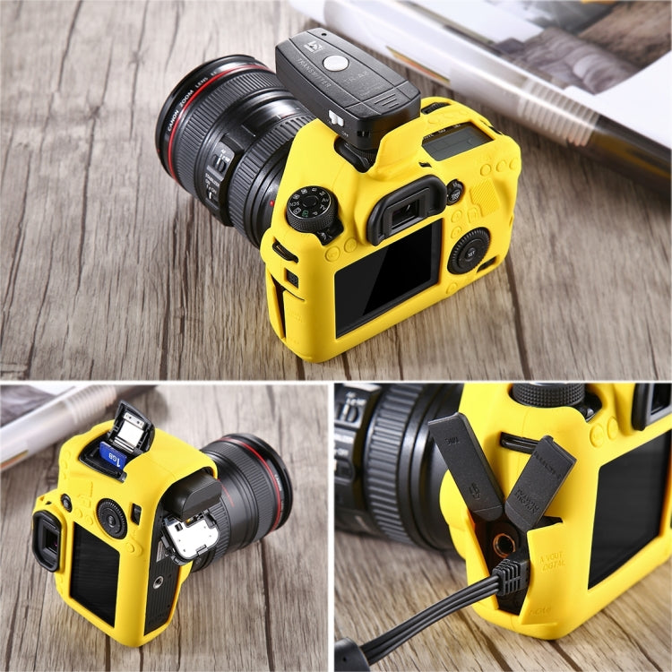 PULUZ Soft Silicone Protective Case for Canon EOS 6D(Yellow) - Protective Case by PULUZ | Online Shopping South Africa | PMC TechLife | Buy Now Pay Later Mobicred