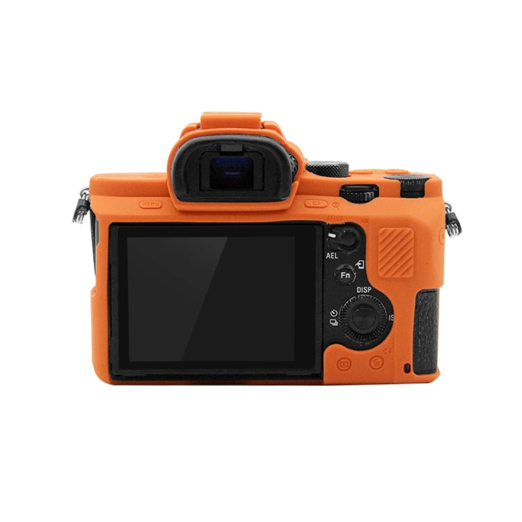 PULUZ Soft Silicone Protective Case for Sony ILCE-7MII / 7SMII / 7RMII(Orange) - Protective Case by PULUZ | Online Shopping South Africa | PMC Jewellery | Buy Now Pay Later Mobicred