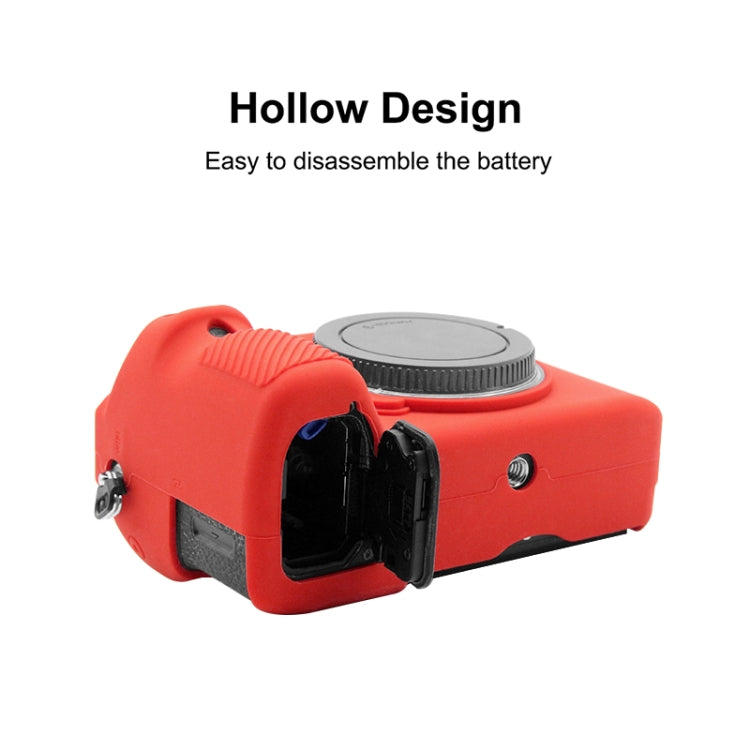 PULUZ Soft Silicone Protective Case for Sony ILCE-7MII / 7SMII / 7RMII(Red) - Protective Case by PULUZ | Online Shopping South Africa | PMC TechLife | Buy Now Pay Later Mobicred