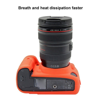 PULUZ Soft Silicone Protective Case for Canon EOS 5D Mark IV(Red) - Protective Case by PULUZ | Online Shopping South Africa | PMC Jewellery | Buy Now Pay Later Mobicred