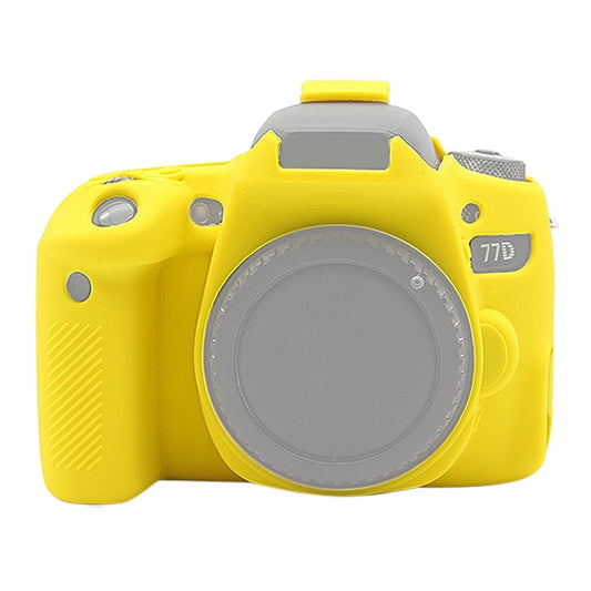 PULUZ Soft Silicone Protective Case for Canon EOS 77D(Yellow) - Protective Case by PULUZ | Online Shopping South Africa | PMC Jewellery | Buy Now Pay Later Mobicred