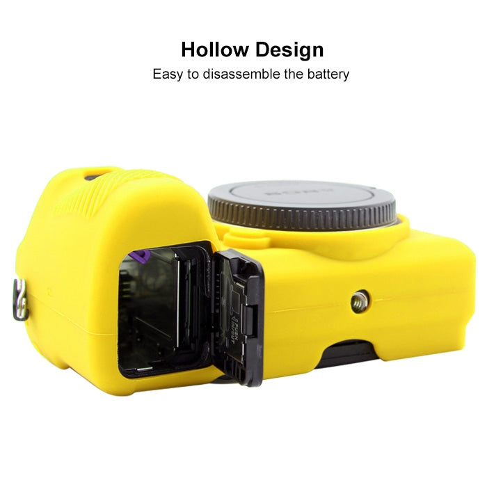 PULUZ Soft Silicone Protective Case for Sony ILCE-6500(Yellow) - Protective Case by PULUZ | Online Shopping South Africa | PMC Jewellery | Buy Now Pay Later Mobicred