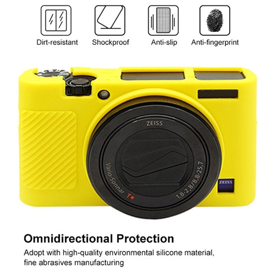 PULUZ Soft Silicone Protective Case for Sony RX100 III / IV / V(Yellow) - Protective Case by PULUZ | Online Shopping South Africa | PMC Jewellery | Buy Now Pay Later Mobicred