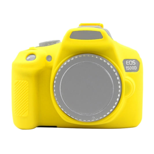 PULUZ Soft Silicone Protective Case for Canon EOS 1300D / 1500D(Yellow) - Protective Case by PULUZ | Online Shopping South Africa | PMC Jewellery | Buy Now Pay Later Mobicred