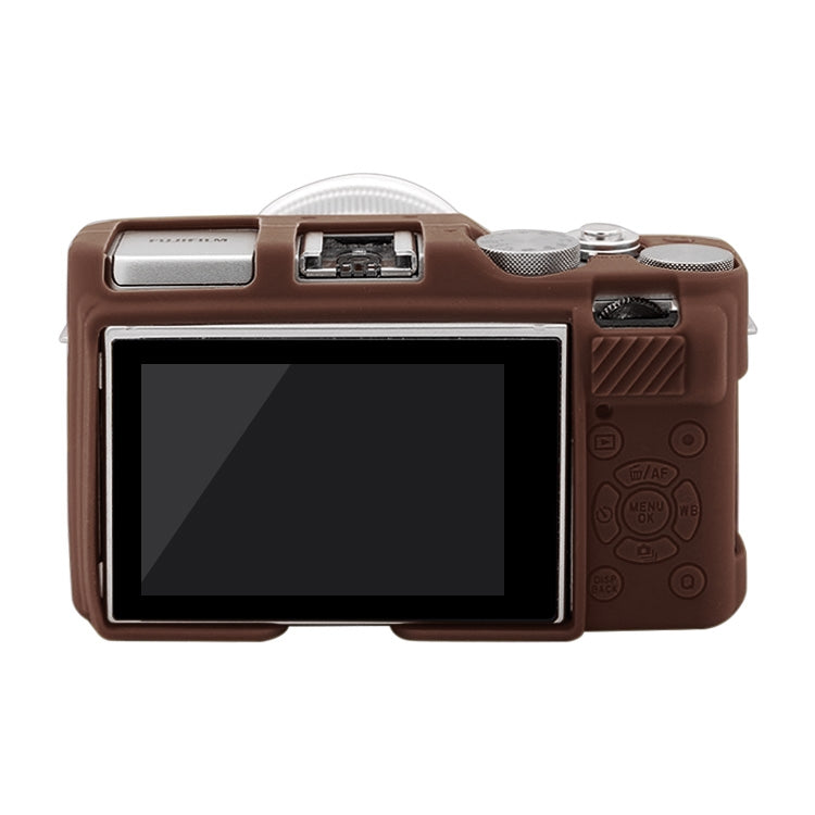 PULUZ Soft Silicone Protective Case for FUJIFILM X-A3 / X-A10(Coffee) - Protective Case by PULUZ | Online Shopping South Africa | PMC TechLife | Buy Now Pay Later Mobicred