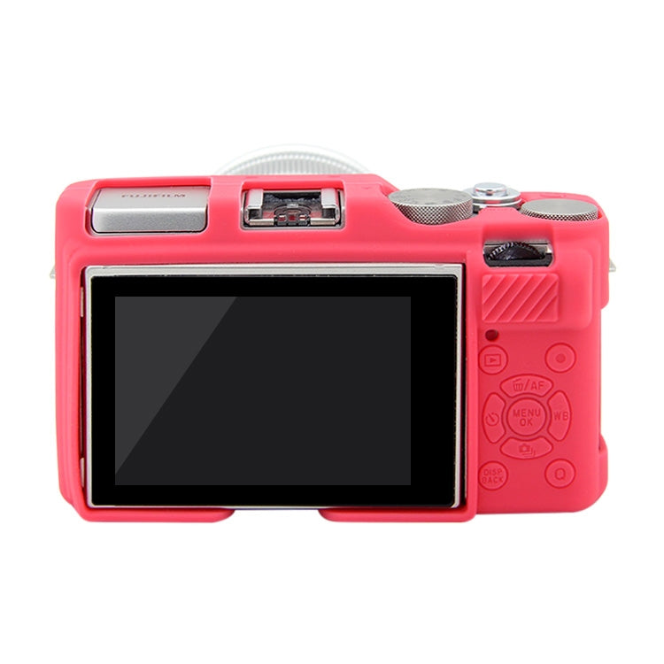 PULUZ Soft Silicone Protective Case for FUJIFILM X-A3 / X-A10(Rose Red) - Protective Case by PULUZ | Online Shopping South Africa | PMC TechLife | Buy Now Pay Later Mobicred