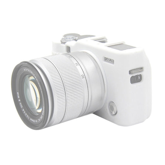 PULUZ Soft Silicone Protective Case for FUJIFILM X-A3 / X-A10(White) - Protective Case by PULUZ | Online Shopping South Africa | PMC Jewellery | Buy Now Pay Later Mobicred