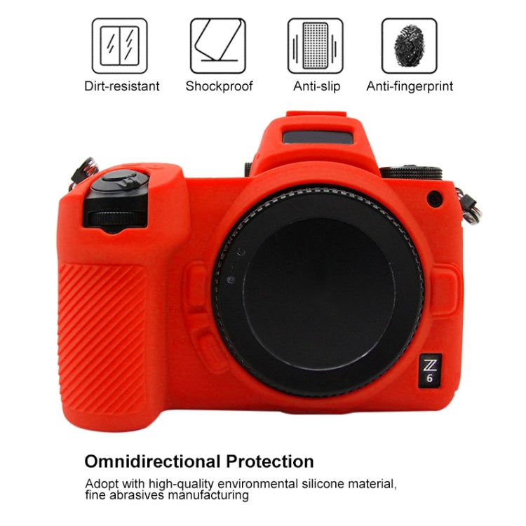 PULUZ Soft Silicone Protective Case for Nikon Z6 / Z7(Red) - Protective Case by PULUZ | Online Shopping South Africa | PMC TechLife | Buy Now Pay Later Mobicred