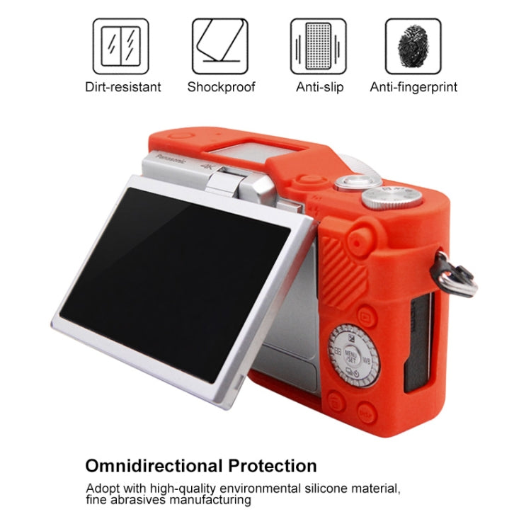 PULUZ Soft Silicone Protective Case for Panasonic Lumix GF10(Red) - Protective Case by PULUZ | Online Shopping South Africa | PMC Jewellery | Buy Now Pay Later Mobicred