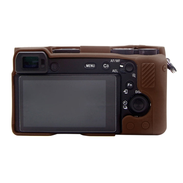PULUZ Soft Silicone Protective Case for Sony A6600 / ILCE-6600(Coffee) - Protective Case by PULUZ | Online Shopping South Africa | PMC TechLife | Buy Now Pay Later Mobicred
