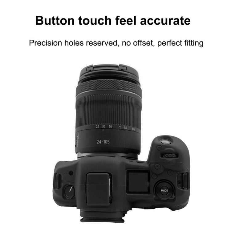 PULUZ Soft Silicone Protective Case for Canon EOS R5(Black) - Protective Case by PULUZ | Online Shopping South Africa | PMC Jewellery | Buy Now Pay Later Mobicred