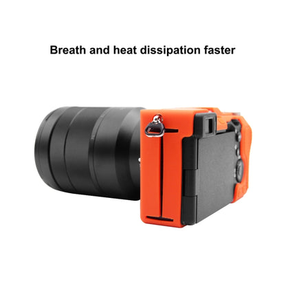 PULUZ Soft Silicone Protective Case for Sony A7C / ILCE-7C(Orange) - Protective Case by PULUZ | Online Shopping South Africa | PMC Jewellery | Buy Now Pay Later Mobicred