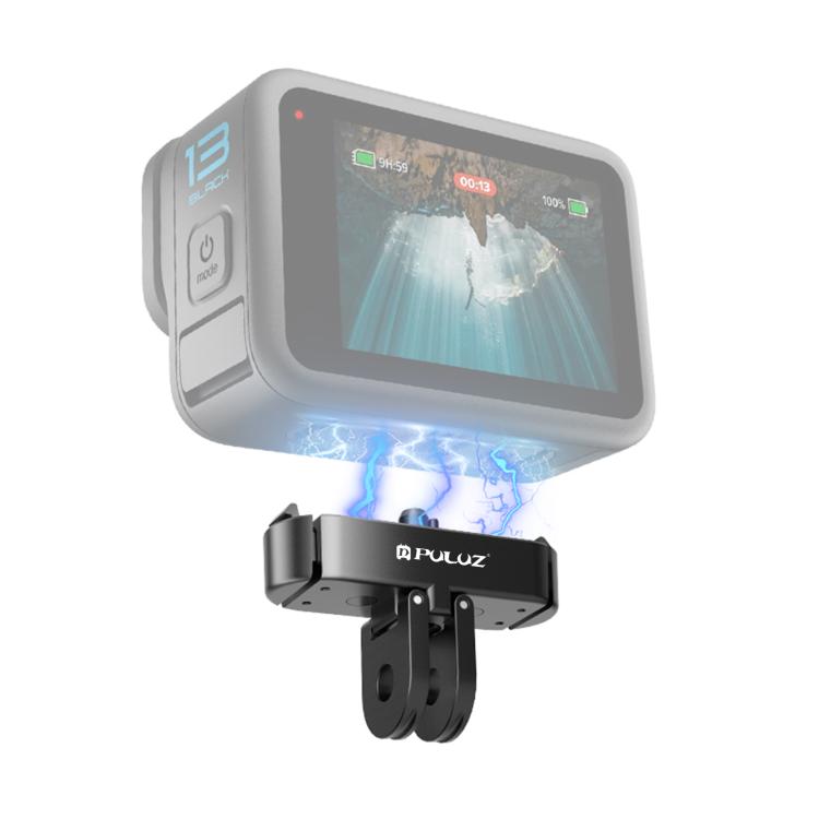 For GoPro HERO13 Black PULUZ Magnetic Quick Release Metal Base (Black) - free shipping - PMC TechLife - Order now!