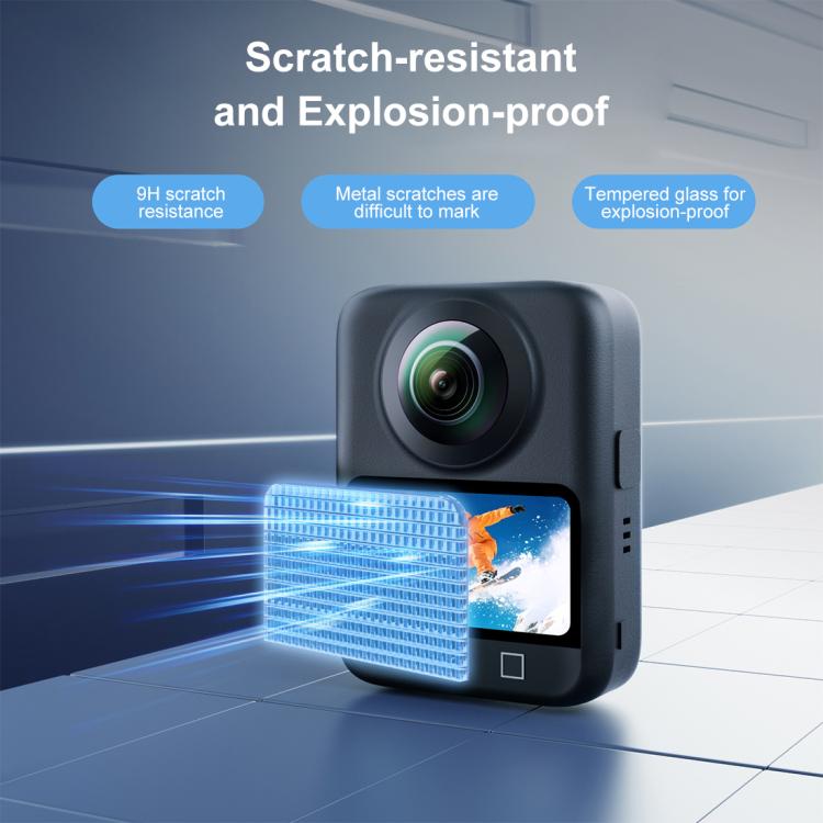 For DJI Osmo 360 PULUZ Screen Explosion-proof Tempered Glass Films (Transparent) - free shipping - PMC TechLife - Order now!