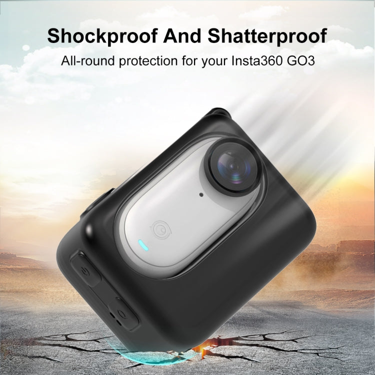 For Insta360 GO 3 / GO 3S PULUZ Camera Charging Case Silicone Case (Black) - free shipping - PMC TechLife - Order now!