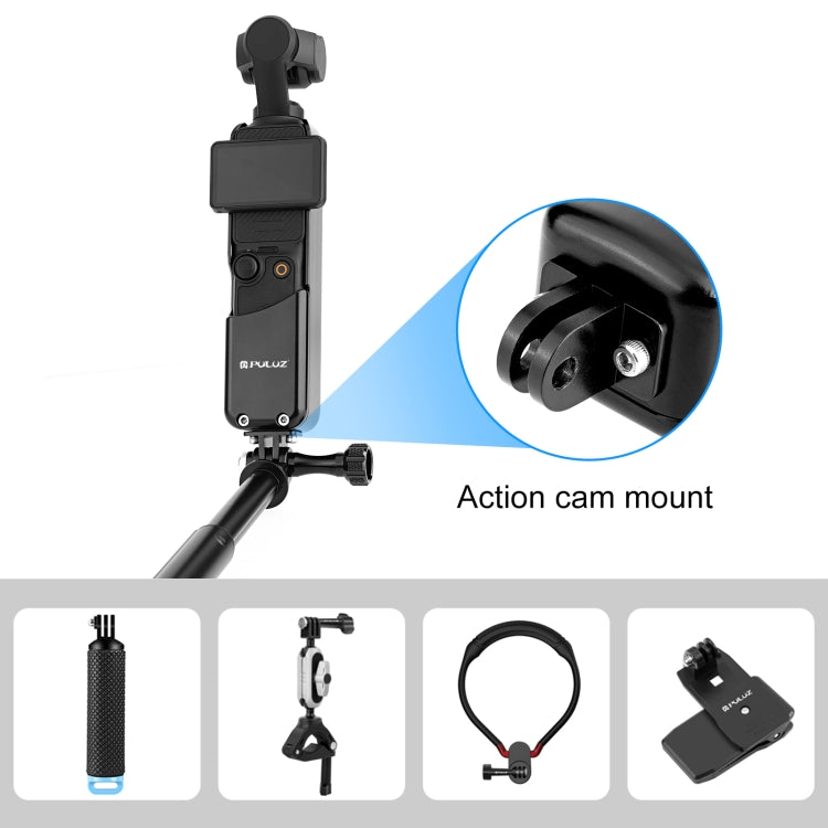 For DJI OSMO Pocket 3 PULUZ Metal Protection Frame Cage Adapter Bracket (Black) - Mount & Holder by PULUZ | Online Shopping South Africa | PMC Jewellery | Buy Now Pay Later Mobicred