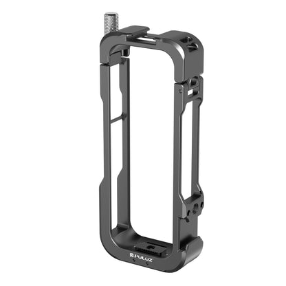 For Insta360 X4 PULUZ Metal Protective Cage Rig Housing Frame with Lens Cover (Black) - Mount & Holder by PULUZ | Online Shopping South Africa | PMC Jewellery | Buy Now Pay Later Mobicred