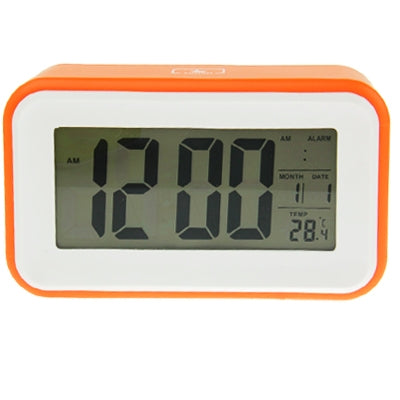 Multi Function Large Screen Alarm Clock with Calendar & LCD Light & Snooze Touch (Orange) - Alarm Clocks by PMC Jewellery | Online Shopping South Africa | PMC Jewellery | Buy Now Pay Later Mobicred