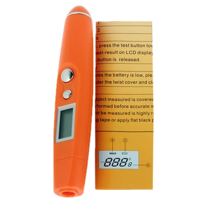 LCD Portable Non-Contact Infrared Thermometer(Orange) - Infra-red Thermoscope by PMC Jewellery | Online Shopping South Africa | PMC Jewellery | Buy Now Pay Later Mobicred