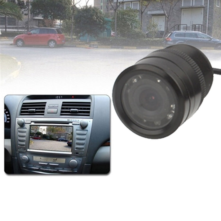 LED Sensor Car Rear View Camera, Support Color Lens/ 120 Degrees Viewable / Waterproof & Night Sensor function, Diameter: 28mm (E328)(Black) - Rear View Cameras by PMC TechLife | Online Shopping South Africa | PMC TechLife | Buy Now Pay Later Mobicred