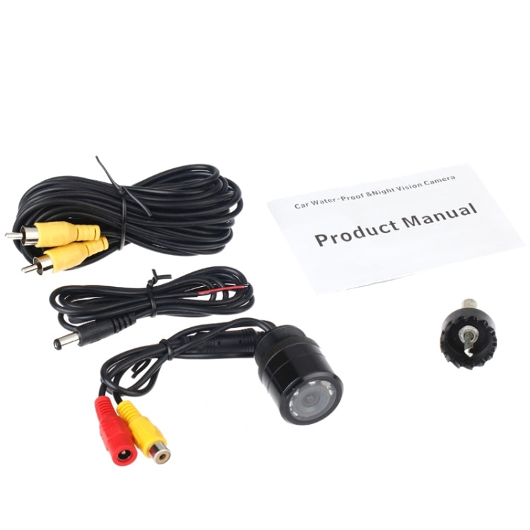 E325 LED Sensor Car Rear View Camera, Support Color Lens / 120 Degree Viewable / Waterproof & Night Sensor Function, Diameter: 28mm(Black) - Rear View Cameras by PMC Jewellery | Online Shopping South Africa | PMC Jewellery | Buy Now Pay Later Mobicred