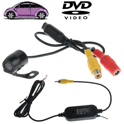 Waterproof Wireless Butterfly DVD Rear View Camera With Scaleplate , Support Installed in Car DVD Navigator or Car Monitor , Wide Viewing Angle: 170 degree (WX003)(Black) - Rear View Cameras by PMC Jewellery | Online Shopping South Africa | PMC Jewellery | Buy Now Pay Later Mobicred