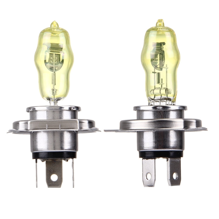 H4 Xenon Pure Yellow Bulbs, 12V 100/90W - Halogen Lights by PMC Jewellery | Online Shopping South Africa | PMC Jewellery | Buy Now Pay Later Mobicred