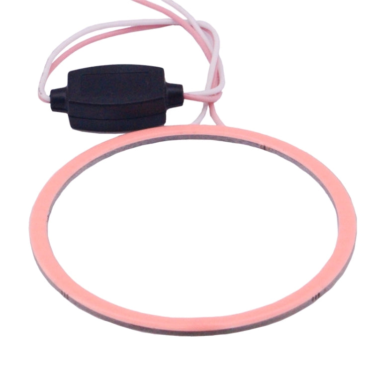 80mm 5W 180LM Angel Eyes Circles Car Headlight Pink Light COB LED Lights for Vehicles, DC 12-24V - Eagle Eye Lamps by PMC Jewellery | Online Shopping South Africa | PMC Jewellery | Buy Now Pay Later Mobicred