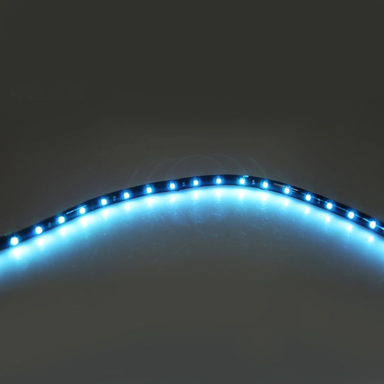 10 PCS 30cm 15 LED Water-resistant Flexible Car Strip Light, DC 12V(Ice Blue Light) - Decorative Lights by PMC TechLife | Online Shopping South Africa | PMC TechLife | Buy Now Pay Later Mobicred