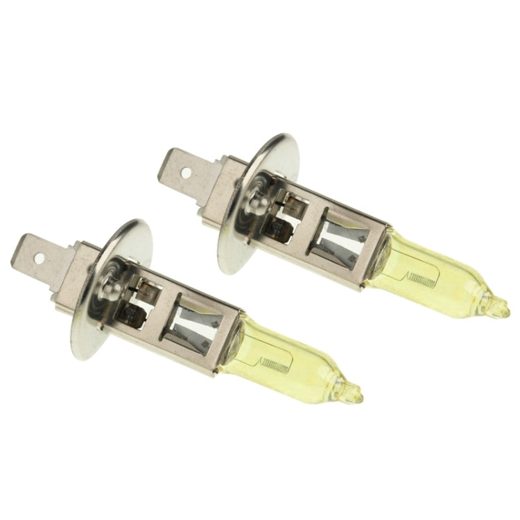 2 X H1 HOD Halogen Bulbs 12V 100W 2400 LM 3500K Yellow Light Headlights - Halogen Lights by PMC Jewellery | Online Shopping South Africa | PMC Jewellery