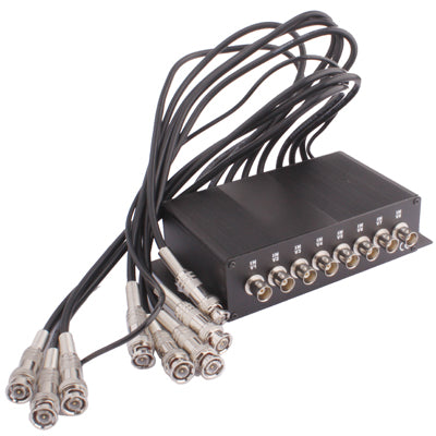8 Channel CCTV BNC Surge Arrester Surge Protector Device (CoaxJK/ V8)(Black) - Video Balun by PMC TechLife | Online Shopping South Africa | PMC TechLife | Buy Now Pay Later Mobicred