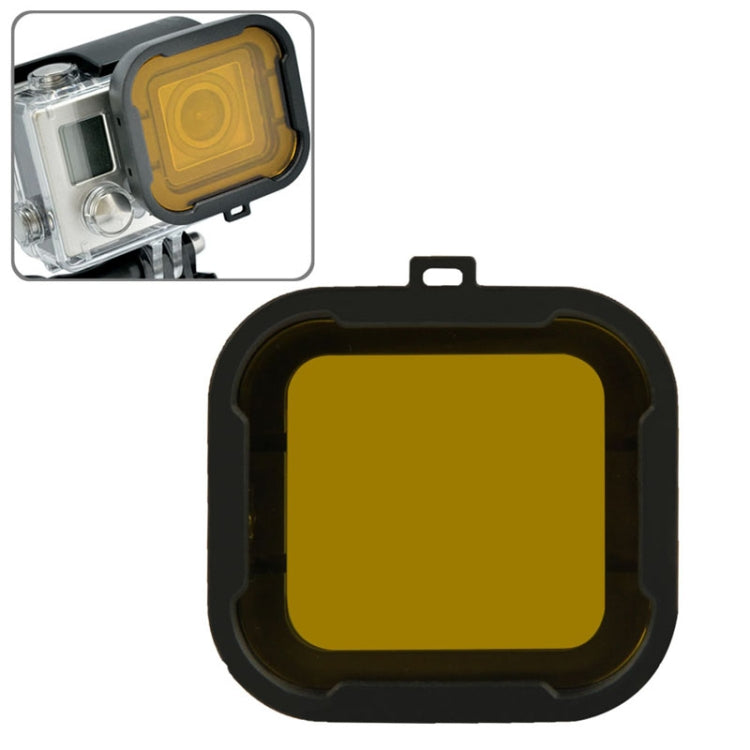Polar Pro Aqua Cube Snap-on Dive Housing Filter for GoPro HERO4 /3+(Yellow) - Lens Filter by PMC Jewellery | Online Shopping South Africa | PMC Jewellery | Buy Now Pay Later Mobicred