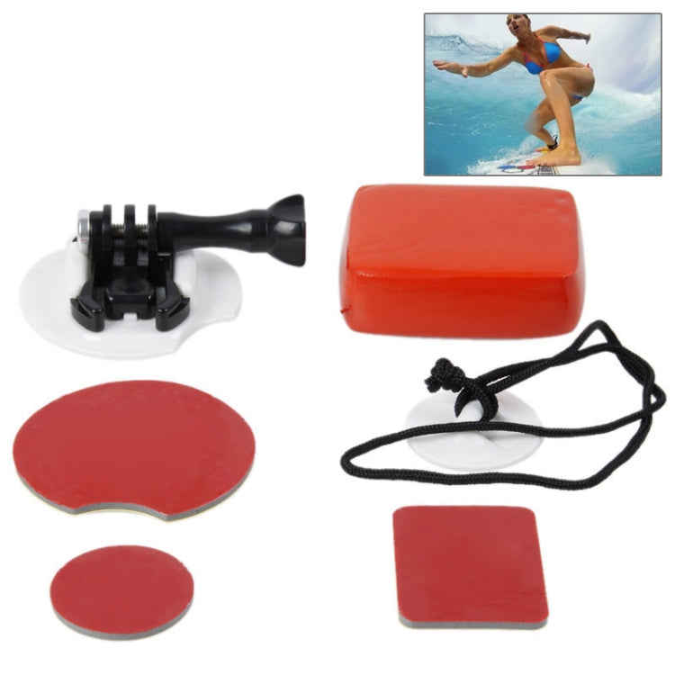 TMC Board Mount Surf Snowboard Wakeboard Set for GoPro Hero12 Black / Hero11 /10 /9 /8 /7 /6 /5, Insta360 Ace / Ace Pro, DJI Osmo Action 4 and Other Action Cameras(White) -  by TMC | Online Shopping South Africa | PMC Jewellery | Buy Now Pay Later Mobicred