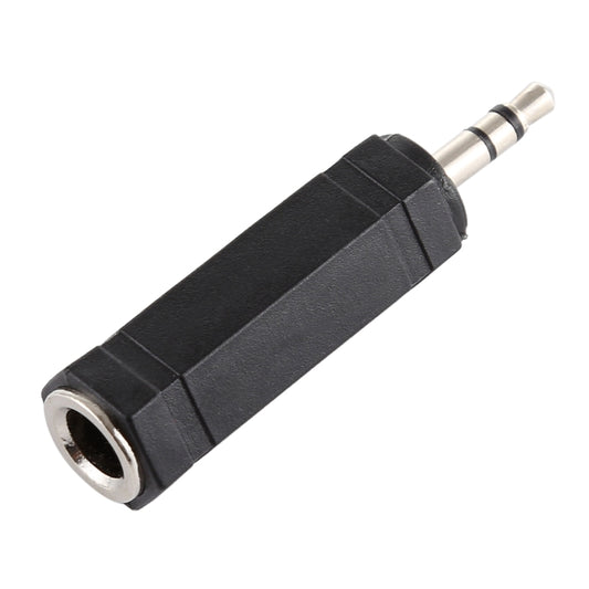 3.5mm Plug to 6.35mm Stereo Jack Adaptor Socket Adapter(Black) - Audio Adapter by PMC Jewellery | Online Shopping South Africa | PMC Jewellery