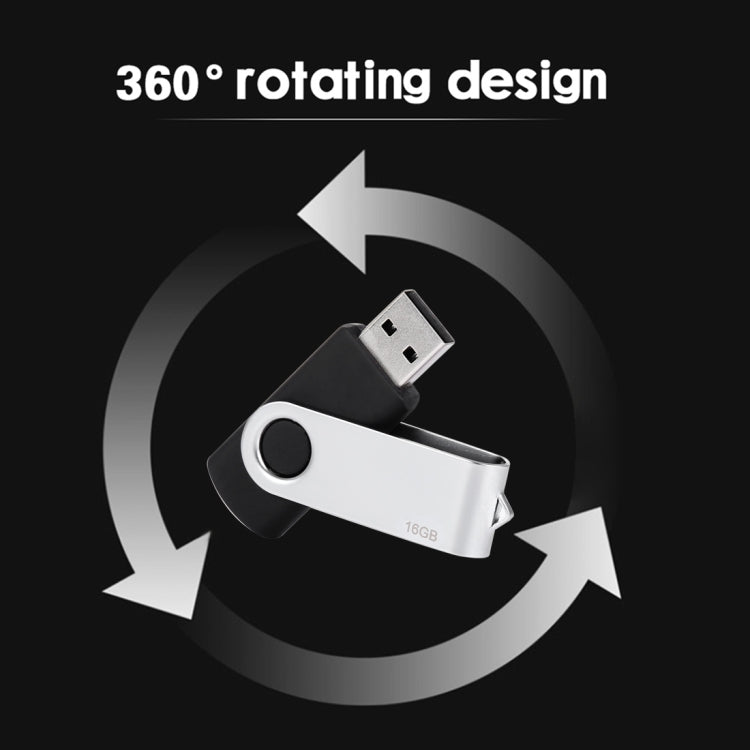 16GB Twister USB 2.0 Flash Disk(Black) - USB Flash Drives by PMc TechLife | Online Shopping South Africa | PMc TechLife | Buy Now Pay Later Mobicred