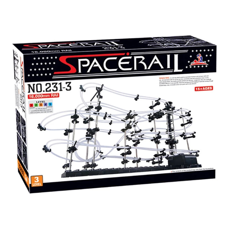 Space Rail , DIY Physics Spacewarp Rollercoaster Model Kit 16,000mm Rail, 342 in 1(Black) - DIY Developmental Toys by PMC Jewellery | Online Shopping South Africa | PMC Jewellery | Buy Now Pay Later Mobicred