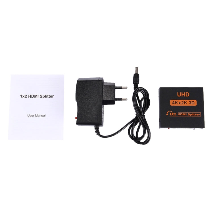 FY1409E Mini V1.3 UHD 4K x 2K 3D 1 x 2 HDMI Splitter(Black) - Splitter by PMC Jewellery | Online Shopping South Africa | PMC Jewellery | Buy Now Pay Later Mobicred