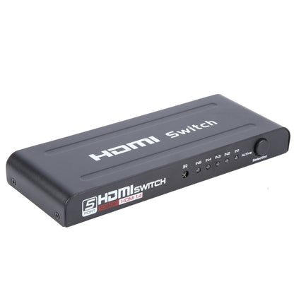 Full HD 1080P 5 Ports HDMI Switch with Remote Control & LED Indicator(Black) - Switch by PMC Jewellery | Online Shopping South Africa | PMC Jewellery | Buy Now Pay Later Mobicred