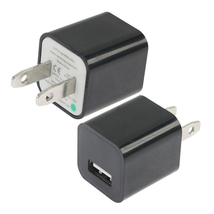 US Plug USB Charger(Black) - USB Charger by PMC Jewellery | Online Shopping South Africa | PMC Jewellery | Buy Now Pay Later Mobicred